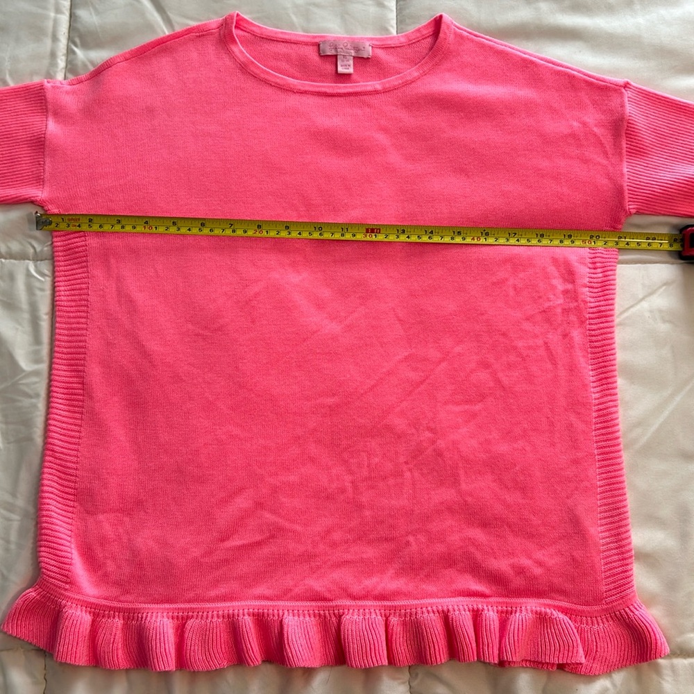 Girls Lilly Pulitzer Hot Pink Sweater - Size XL - Picture 2 of 7